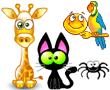 animal emoticons