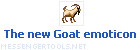 The new Goat emoticon in MSN Messenger 7