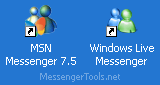 Live Messenger and MSN 7.5 together