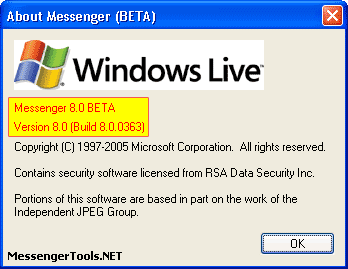 MSN Messenger 8.0 BETA - WLM 8.0 BETA