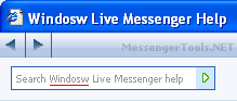 WINDOSW Live Messenger 8.0 Help