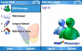 MSN Messenger on Pocket MSN